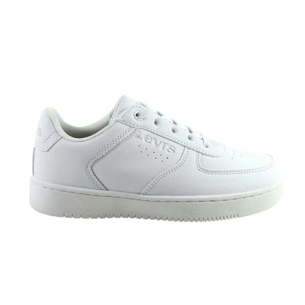 Levis Childrens/Kids Union Leather Trainers - White - 