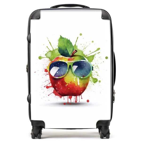 Warren Reed Apple In Glasses Splashart Suitcase