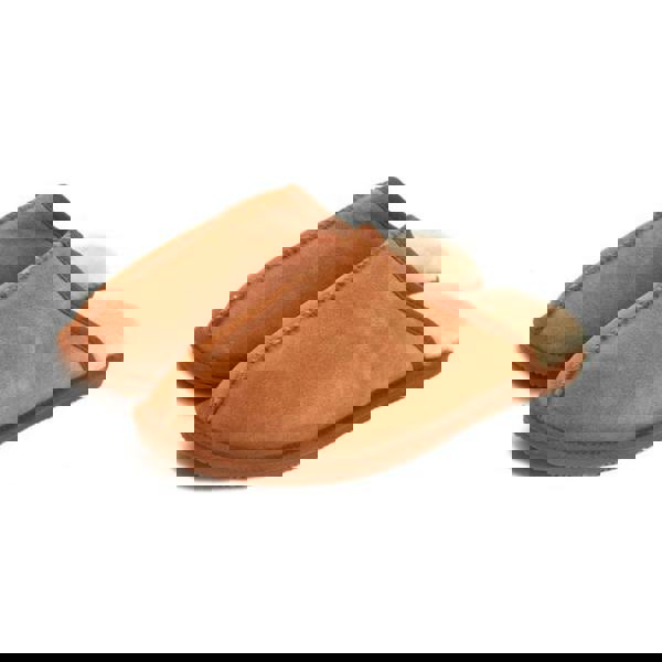 Eastern Counties Leather Unisex Sheepskin Lined Mule - Chestnut