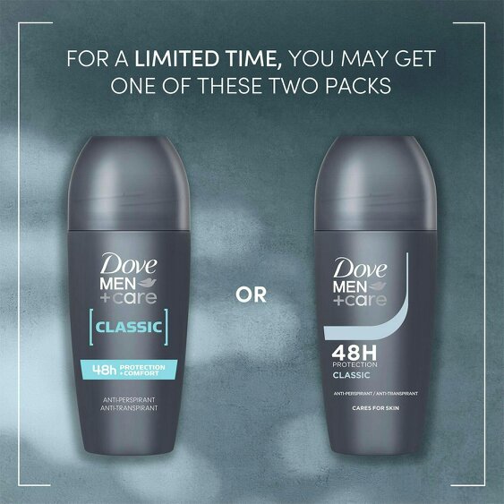 Dove Men+Care Fresh Anti-Perspirant Roll On Classic 18x50ml 48H Sweat Protection