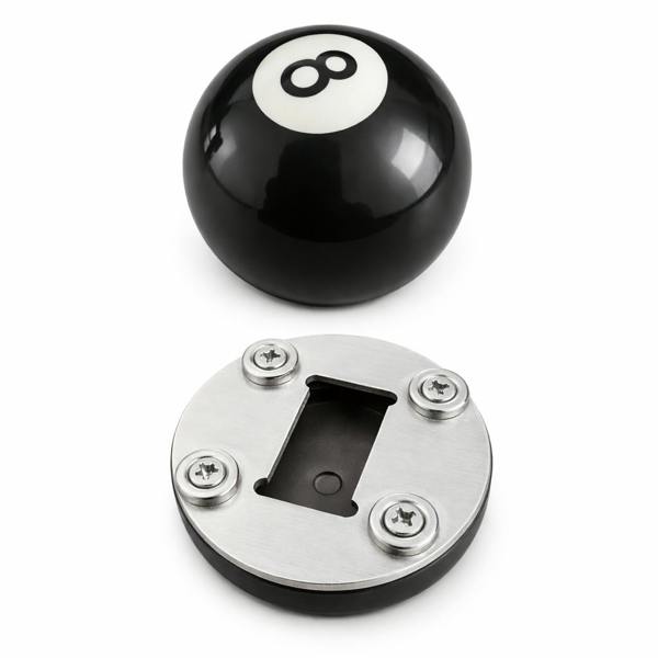 SPORTGIFTZ Pool 8 Ball Half Ball Bottle Opener with Magnets for the fridge