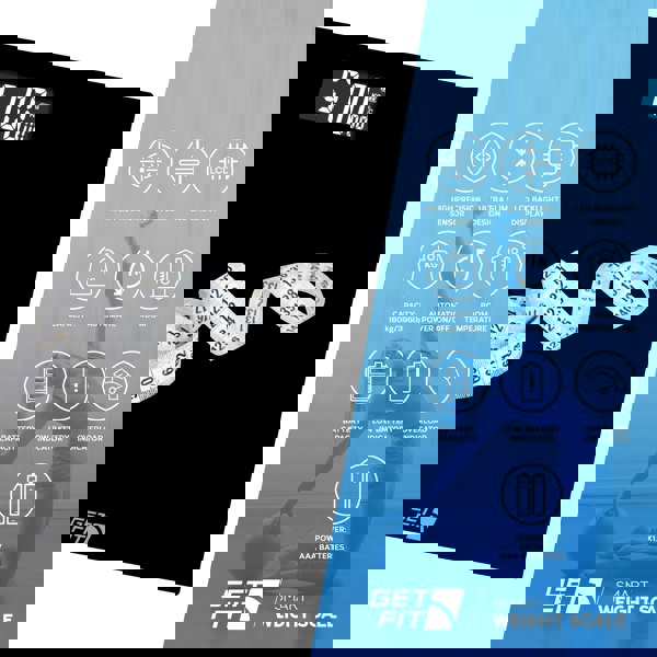 Get Fit Digital Weighing Bathroom Scale LCD Display, Automatic On/Off