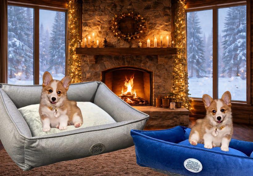 Snug and Cosy Pets Charlie Dog Pet Bed Removable Cover Hollowfibre Filling