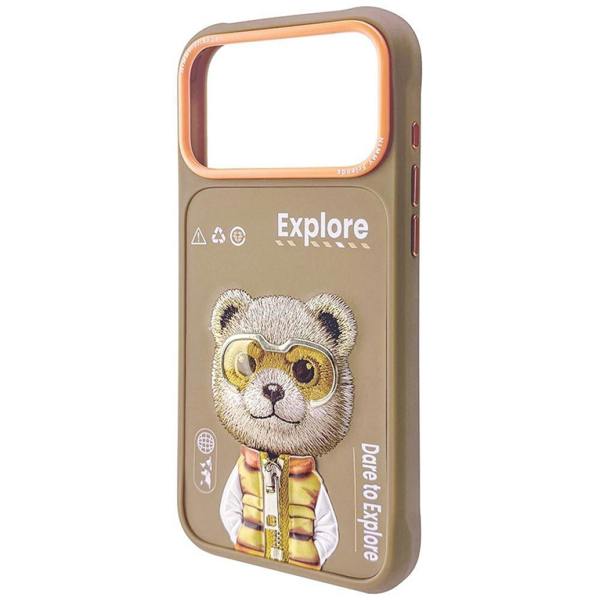 Nimmy Friends Nimmy Cool & Cute 2.0 Bear Case with MagSafe for iPhone 17 Pro 6.3" Brown Orange - N-KMLL-IP17-PRO-011-B