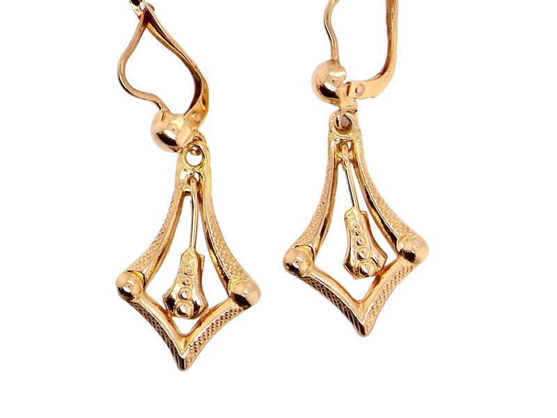 gold drop earrings