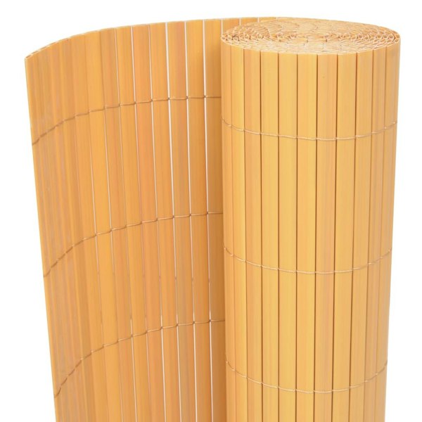 Berkfield Double-Sided Garden Fence PVC 90x300 cm Yellow