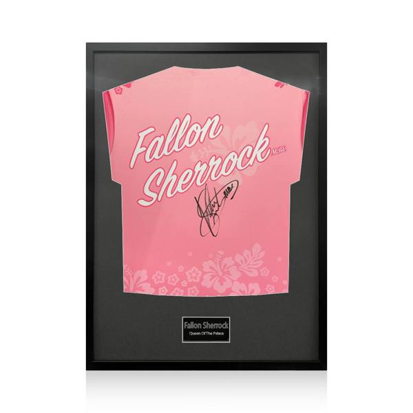 Fallon Sherrock Signed Shirt Standard Frame