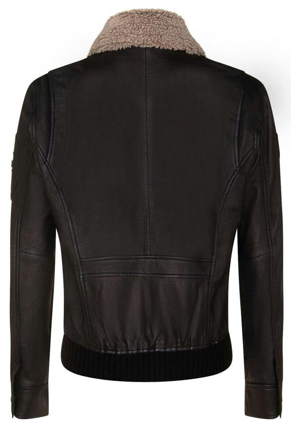 Infinity Leather Mens US Leather Bomber Jacket-Arizona
