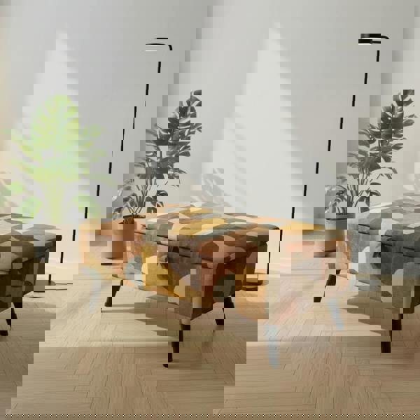 ISTOOLS Boho Chic Long Ottoman – Multi-Toned Storage Bench & Blanket Box