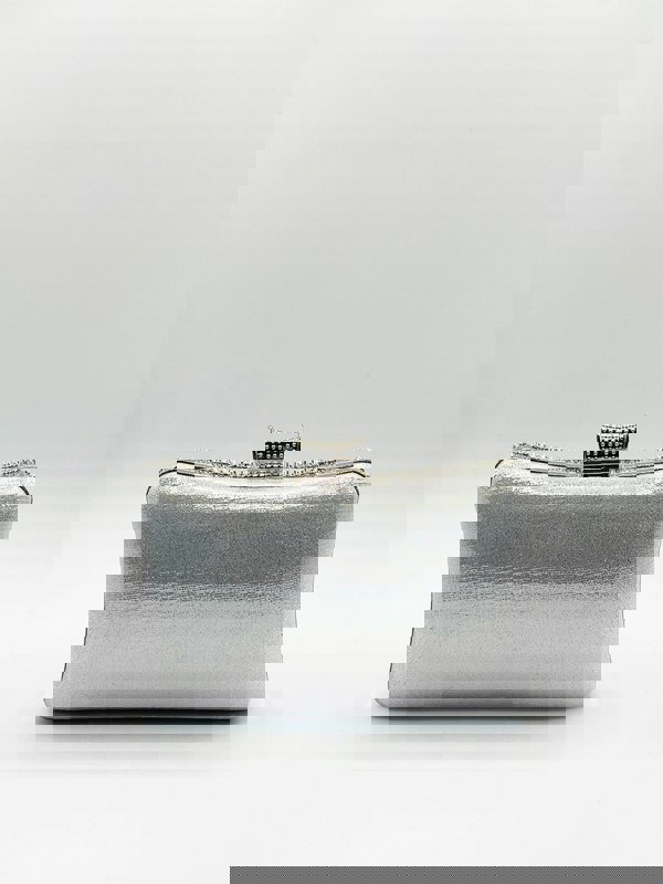 SVNX Silver Diamante Clutch Bag