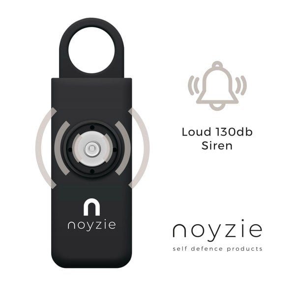 Noyzie 125db Personal Safety Alarm Siren & 200 Lumen Strobing LED Light