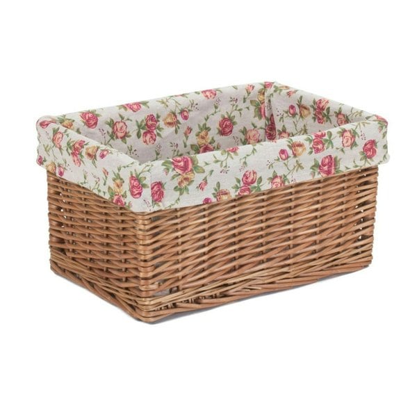 Double Steamed Garden Rose Willow Storage Baskets