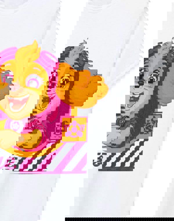 Paw Patrol Girls White Skye Short Sleeved T-Shirt