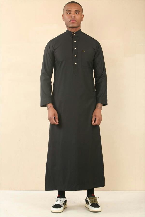 Infinity Leather Men's Thobe Arab Saudi Emirati Islamic Clothing Jubba Robe