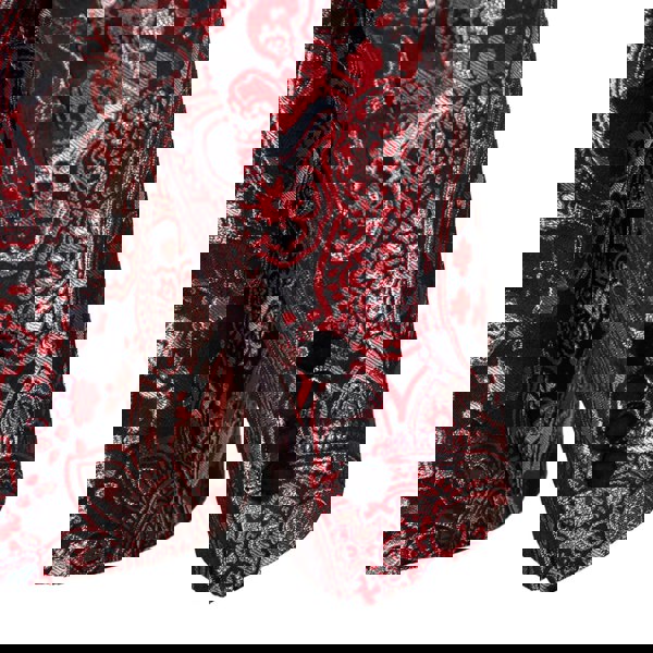 David WeJ Kensington Double Breasted Peak Lapel Jacquard - Red