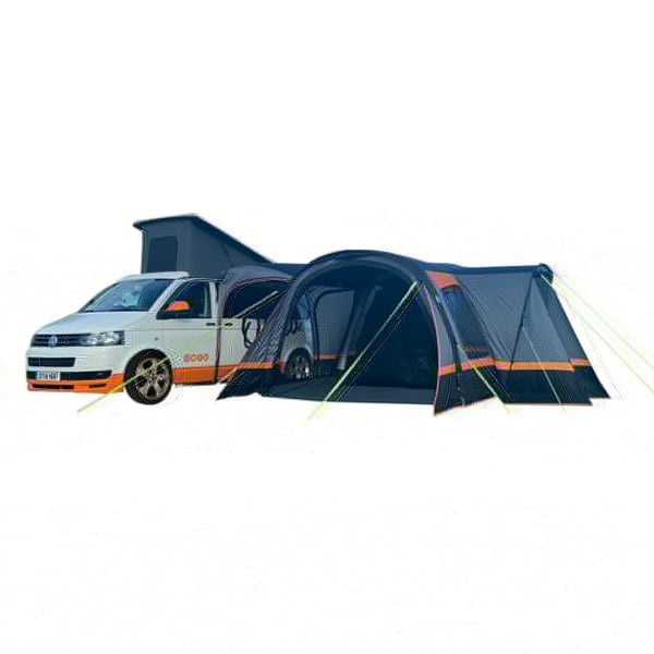 The Charcoal Cocoon Breeze® v2 Campervan by OLPRO Awning on a white background imageset:Charcoal