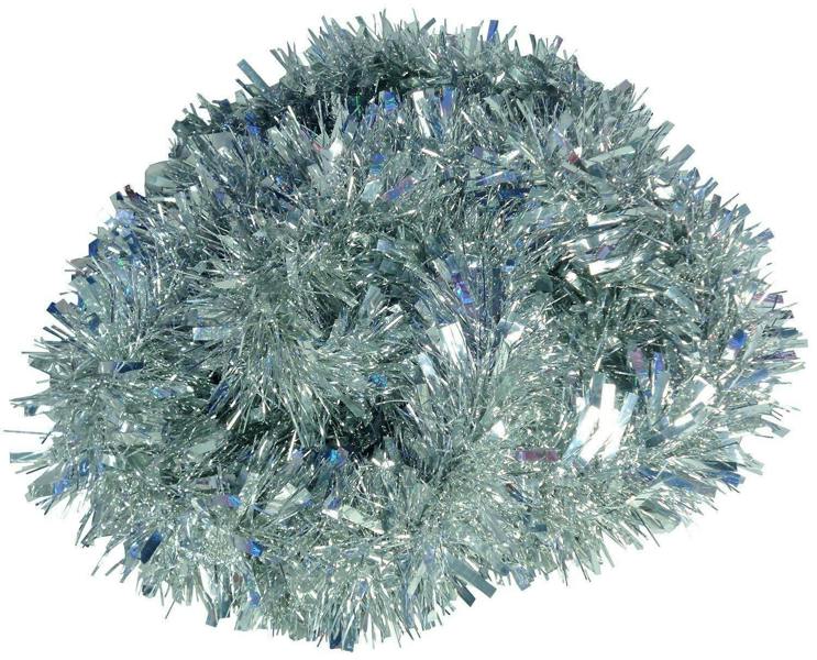 Silver Christmas Tinsel Garlands in Pack Sizes for Trees, Home and Seasonal Displays image 2