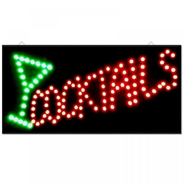 Gr8 Home Led Bar Sign Cocktail Drinks Pub Club Window Shop Display Light Lamp 48cmx24cm