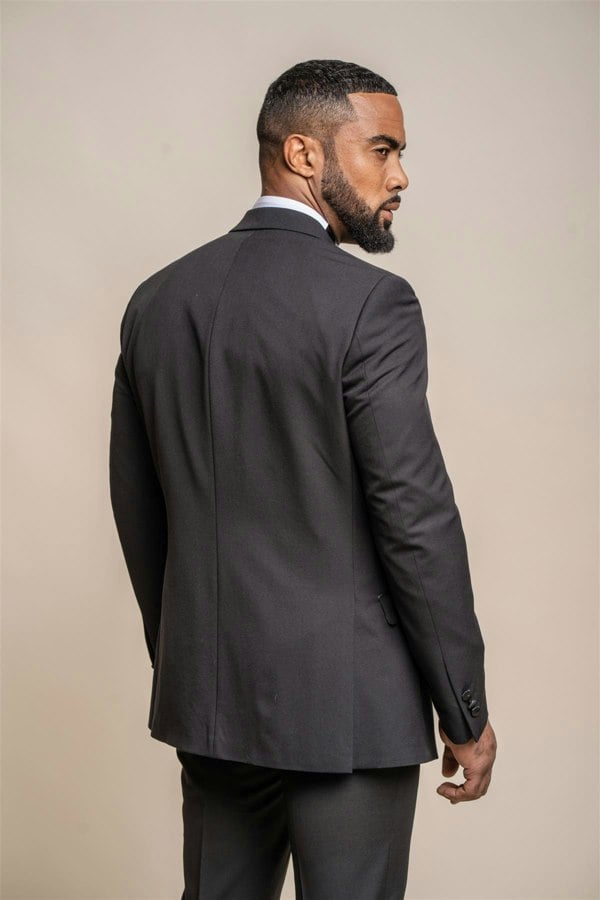 Tux black blazer back