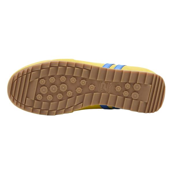 Patrick Mens Dijon Suede Running Trainers - Yellow/Royal Blue - 