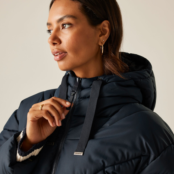 Regatta Womens Rusey Quilted Padded Jacket - Navy