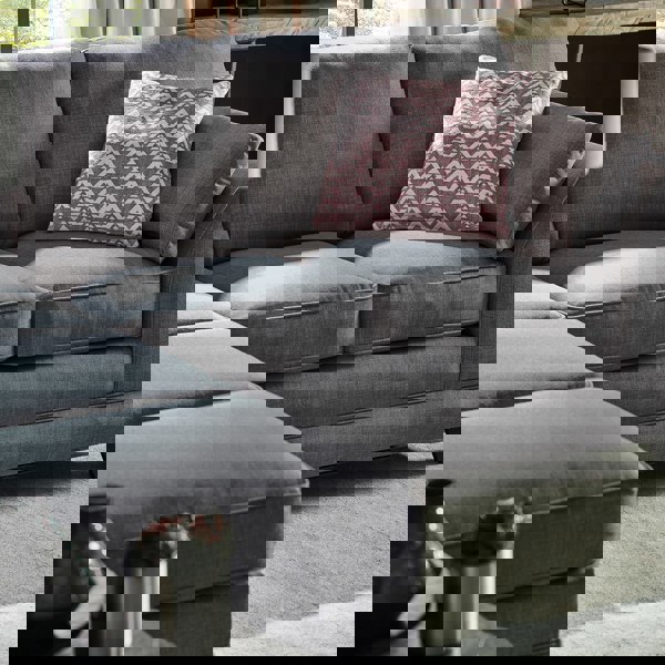 Furnishings For Less Hilliard Fullback Fabric 4 Seater Corner Sofa