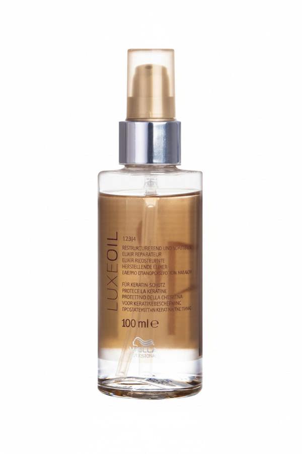 Wella Luxe Oil argan almond jojoba oil blend for smooth, shiny hair