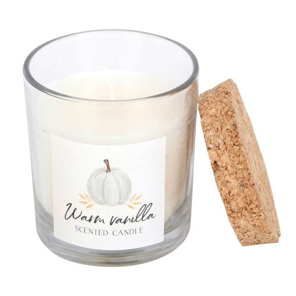 Something Different Autumn Warm Vanilla Scented Candle - White