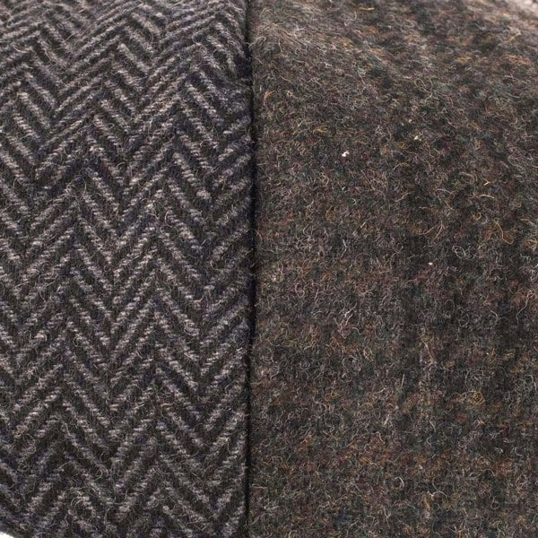 Heritage Traditions Tweed Patchwork Newsboy Cap - Premium Wool Mix Hat