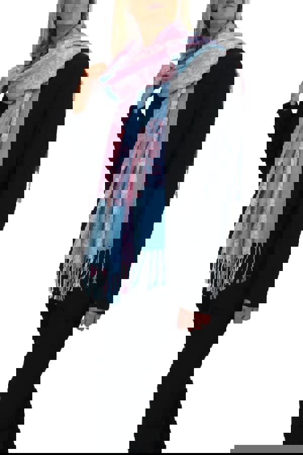 Paulo Due Paisley Design Pashmina-Style Scarf