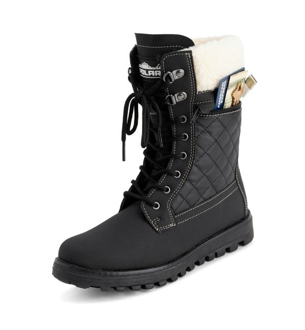 VIVA Polar Women's Memory Foam Thermal Deep Tread Rubber Sole Snow Boots