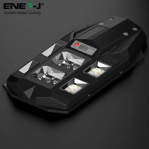 ENER-J 70W Solar Streetlights 6500K with 6V 8W Solar Panel & 6000 mAh Battery & Remote