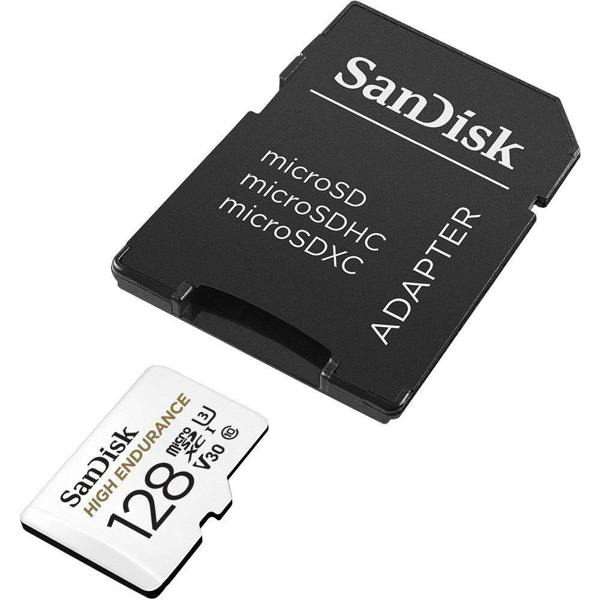 SanDisk High Endurance 100MBs Micro SDXC Card with Adapter 128GB