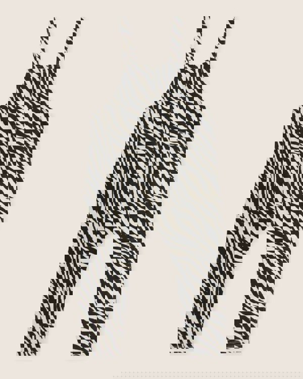 Organic cotton Multicolour Zebra Streak Print Dungarees - image 6