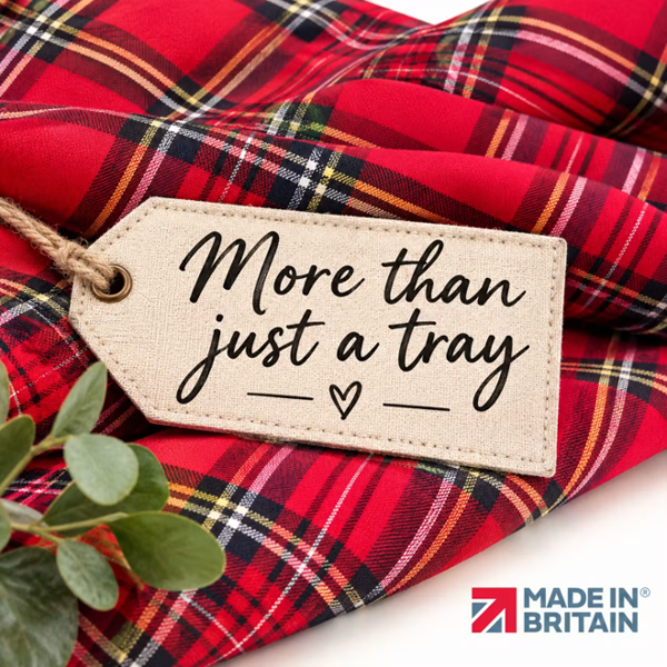 Made in the Mill Royal Stewart Red Tartan Luxury Lap Tray with Bean Bag