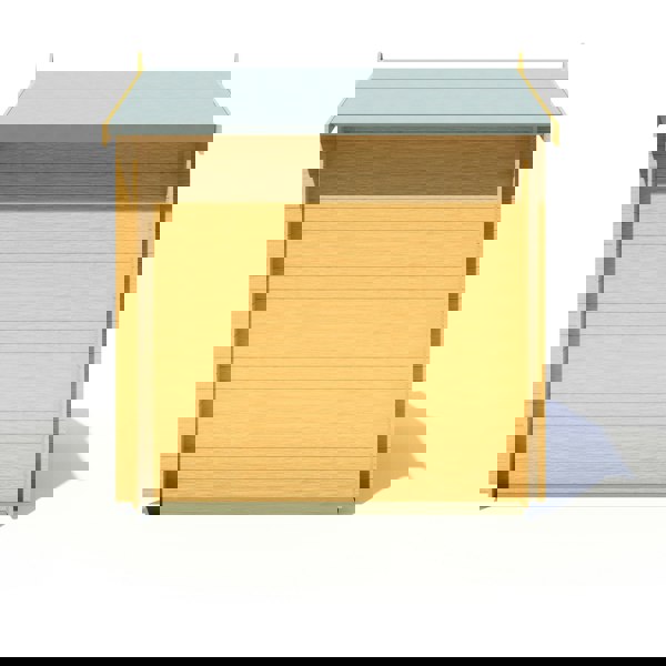 Shire Danbury 7x7 Log Cabin 19mm interlock  Cladding - Best Shed