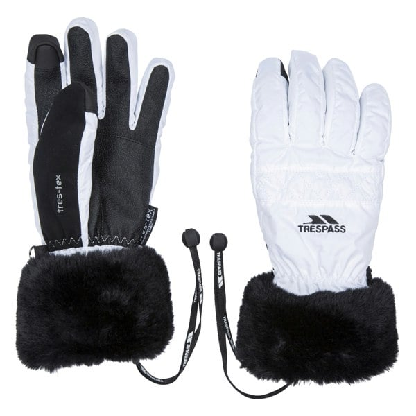 Trespass Womens/Ladies Yanki Gloves - White