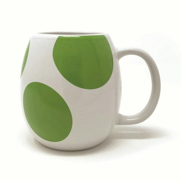 Super Mario Yoshi Egg Mug - White/Green