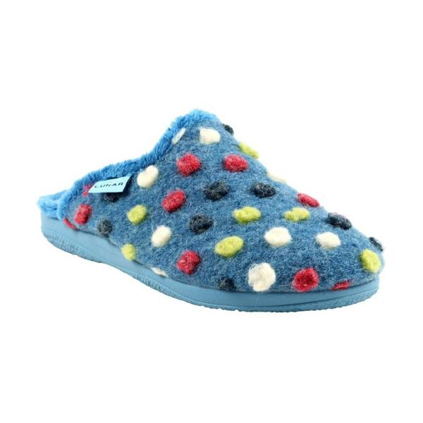 Lunar Womens/Ladies Montreal Slippers - Mid Blue - 