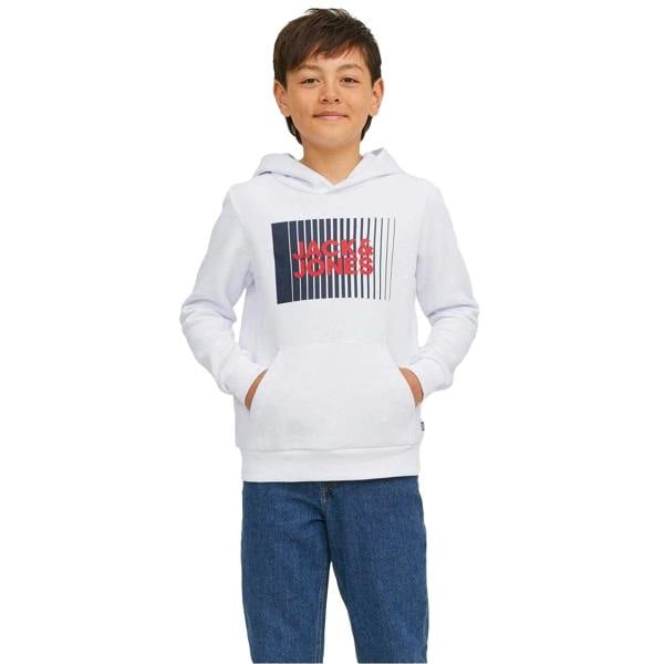 Jack And Jones Boys Play Hoodie - White - 