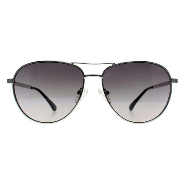 Guess Sunglasses GF6157 10B Shiny Light Nickeltin Grey Gradient