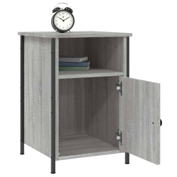 Berkfield Bedside Cabinets 2 pcs Grey Sonoma 40x42x60 cm Engineered Wood