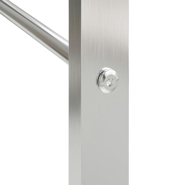 Berkfield Firewood Rack 50x28x56 cm Stainless Steel