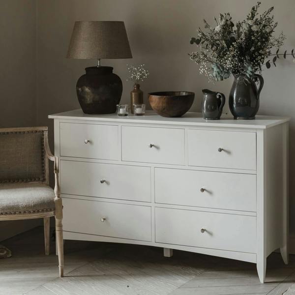 Statement Furniture Edward Hopper Large 3 Over 4 Chest of Drawers Assembled Wide Chest