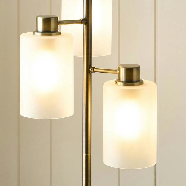 Pagazzi Lighting Kingsholm Antique Brass Floor Lamp