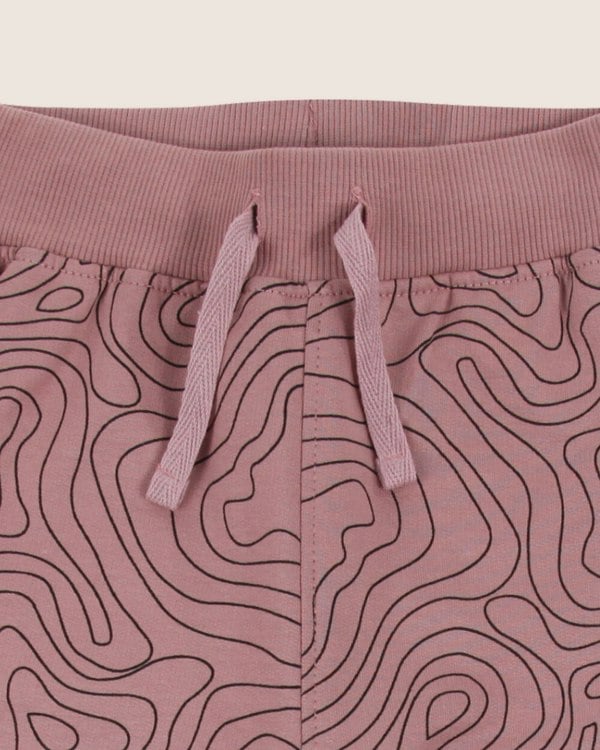 organic cotton Pink Contour Print Joggers - image 2