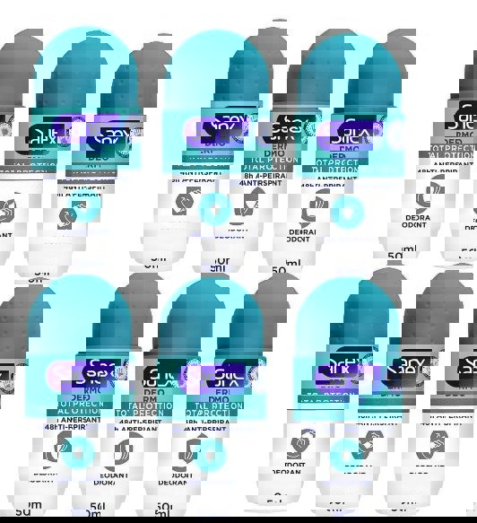Sanex Anti-Perspirant Roll On Deodorant Total Protection 50ml Pack of 6