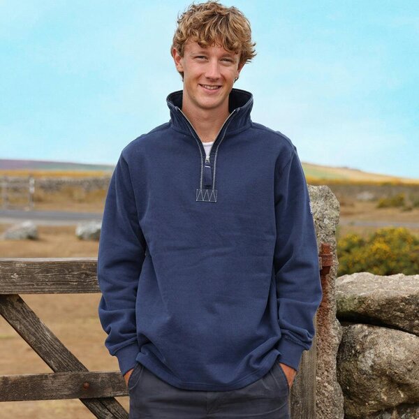 Lazy Jacks LJ40 - Quarter Zip Sweatshirt - Marine