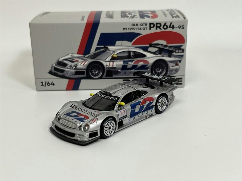 Pop Race Mercedes Benz CLK AMG GTR 1997 FIA GT D2 Privat 1:64 Scale Pop Race PR640095