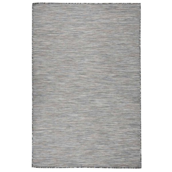 Berkfield Outdoor Flatweave Rug 120x170 cm Brown and Blue
